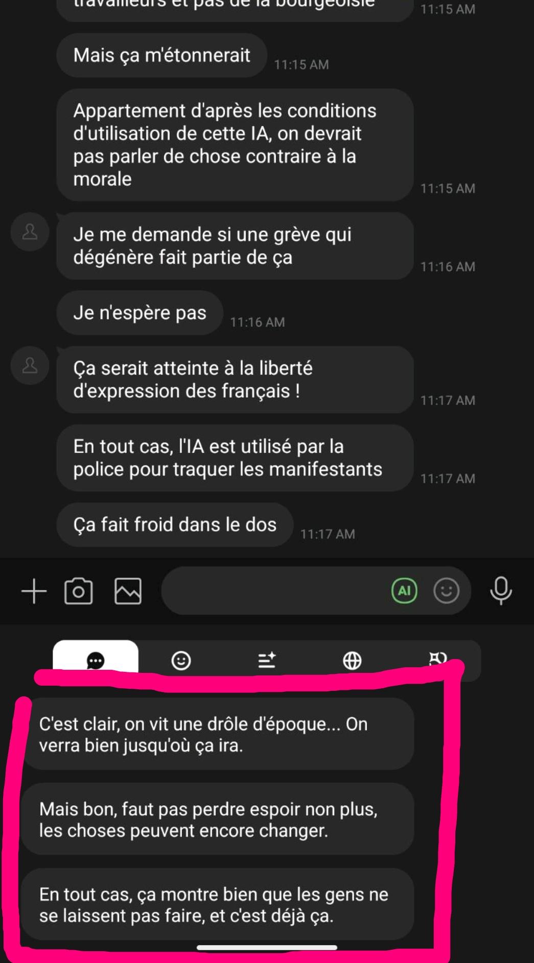 LINE AI トークサジェストの返信の提案